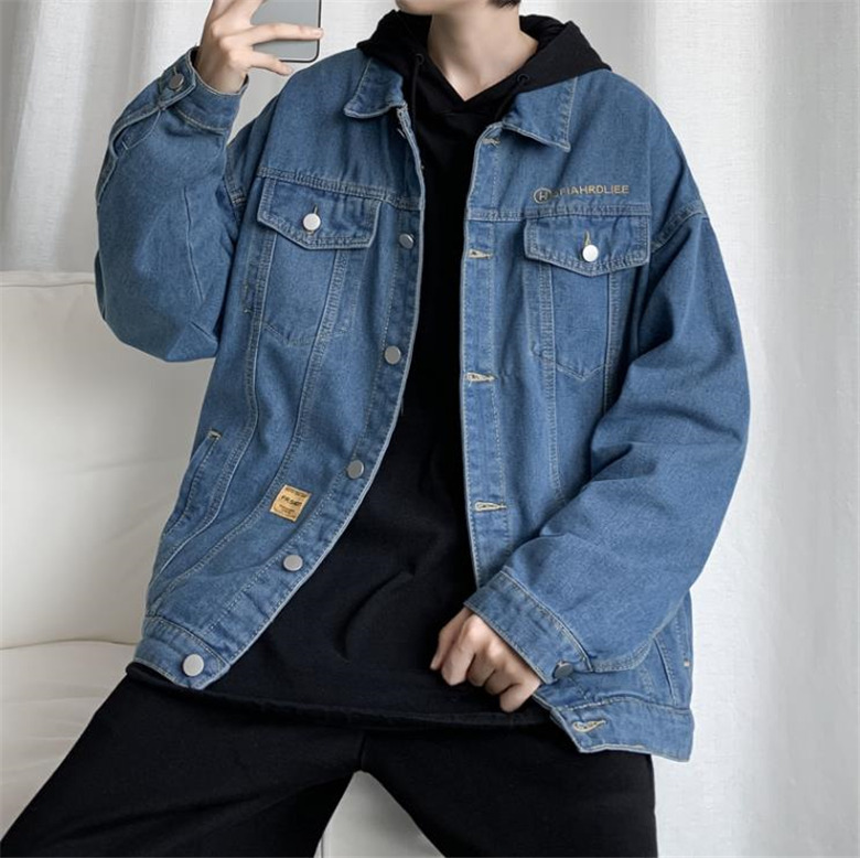 メンズ ジージャン デニム ジャケット ペアルック コート カジュアル ブルー レディース 上着 ワーク アウター 男子 春秋 外套 普段着 Gジャン 