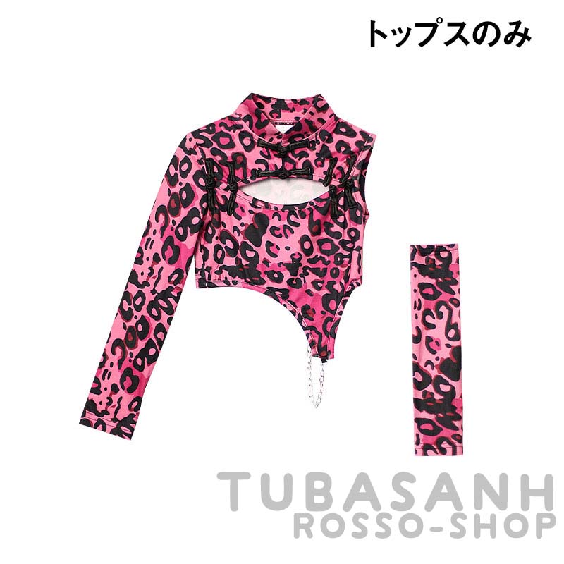 ダンス衣装 キッズ ヒップホップ ガール 白 ピンク 練習着 ジャズ へそ出し 演奏会 応援団 豹柄 ショーツ 韓国 HIPHOP 
