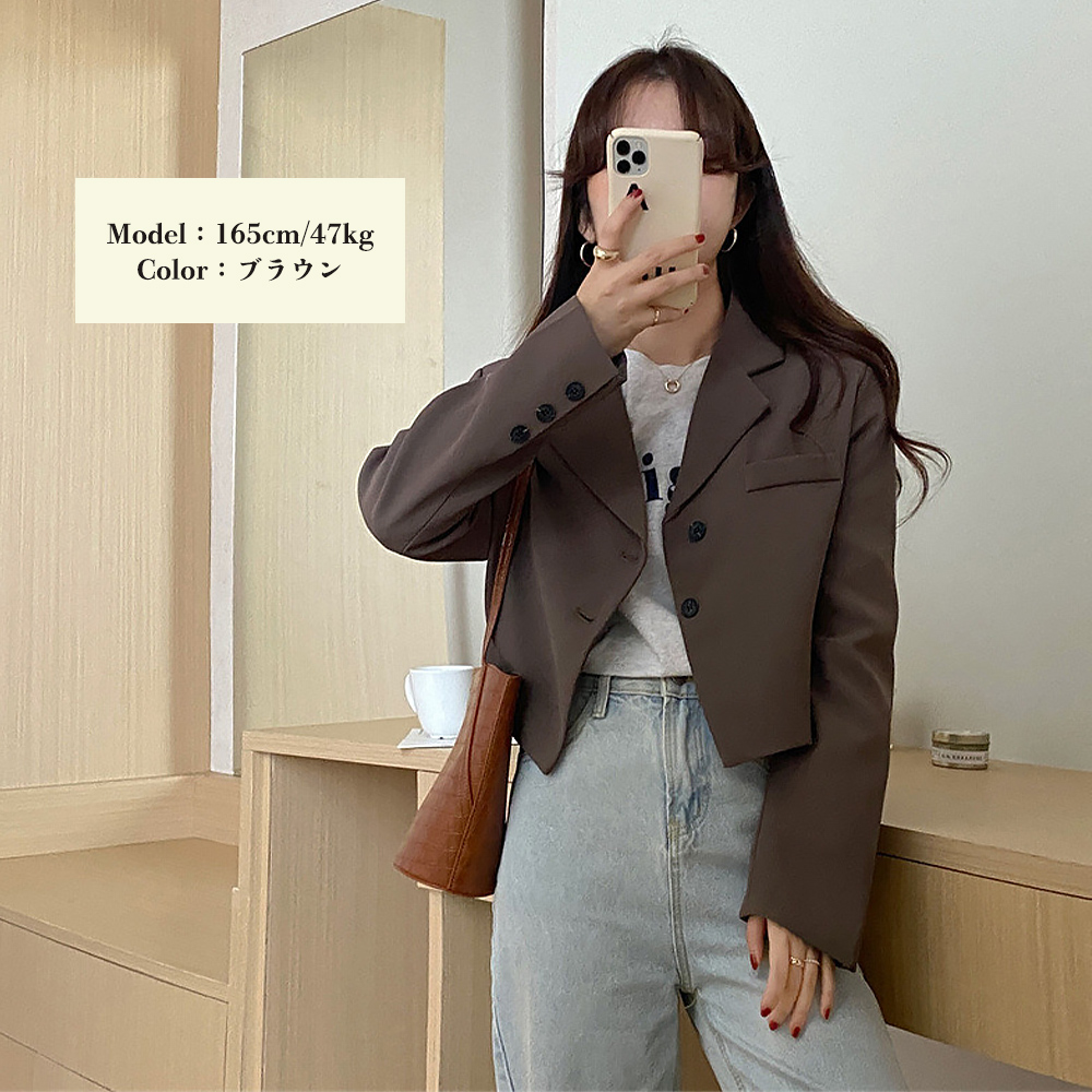 ジャケット レディース ショート丈 韓国  