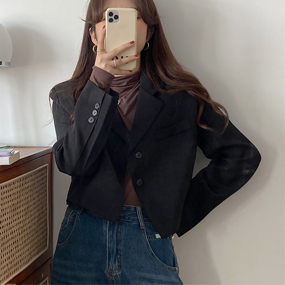 ジャケット レディース ショート丈 韓国  