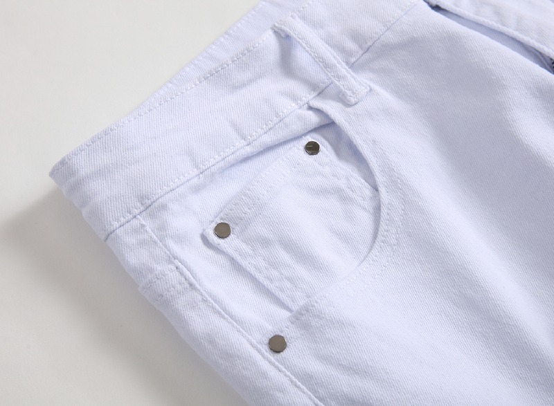 スキニー パンツ ジーンズ デニムパンツ メンズ ボスリム アメカジ ストリート系 多色 ダメージ加工 細身 美脚 白ジーンズ 