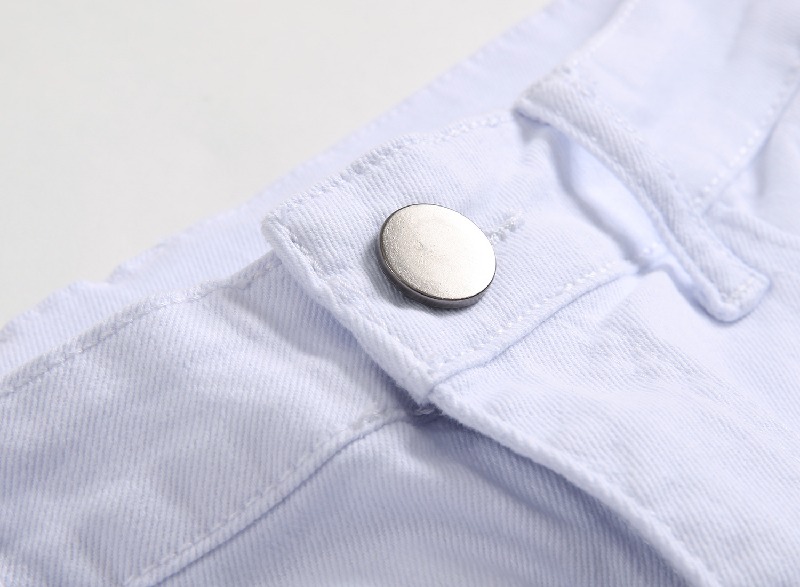 スキニー パンツ ジーンズ デニムパンツ メンズ ボスリム アメカジ ストリート系 多色 ダメージ加工 細身 美脚 白ジーンズ 