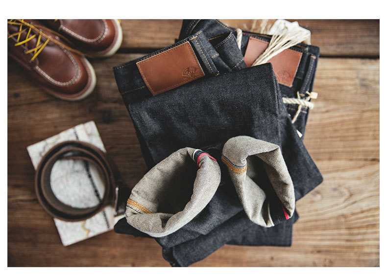 デニム 赤耳 メンズ アメカジ ストリート オシャレ ストレート こだわい 春秋 ビンテージ ウォッシュ ジーパン ボ男性 ジーンズ 