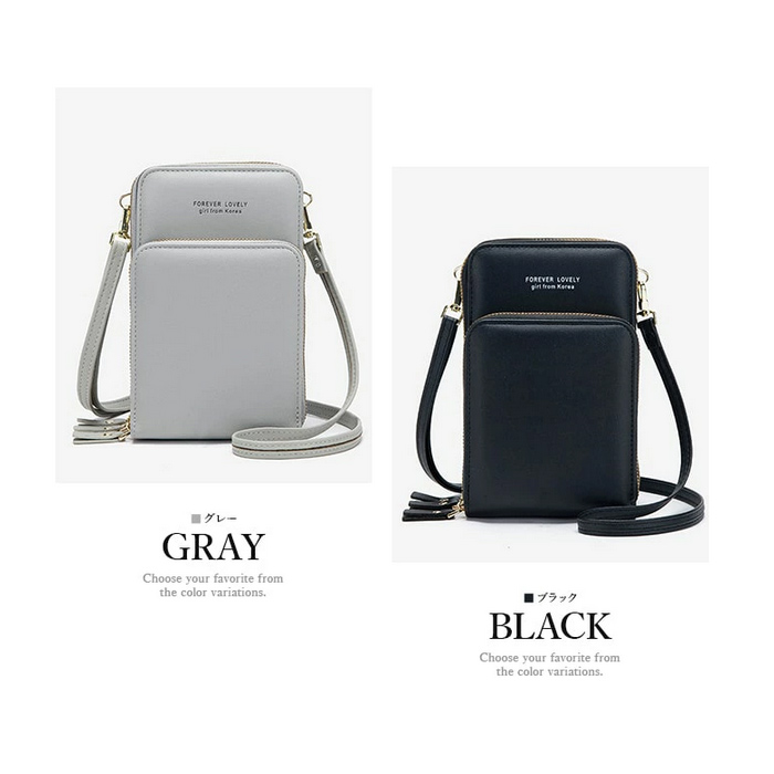 KS-012 スマホショルダー スマホケース スマホポーチ 財布 カード 収納 韓国 エスエヌスタイル レディース 送料無料 斜めがけ ポシェット ショルダーバッグ 