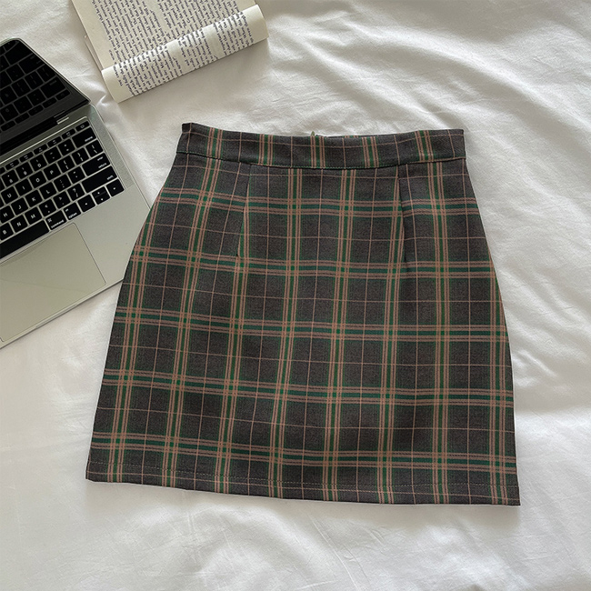 送料無料 タイトスカート チェック柄 レディース ショートスカート タイト スクールスカート 秋冬 スカート 春秋 パンチラ防止 チェック柄スカート 