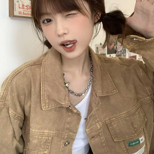 アウター デニム ジャケット デニムジャケット レディース ライトアウター 羽織 キレセク 長袖 ミディアムジャケット オーバーサイズ 