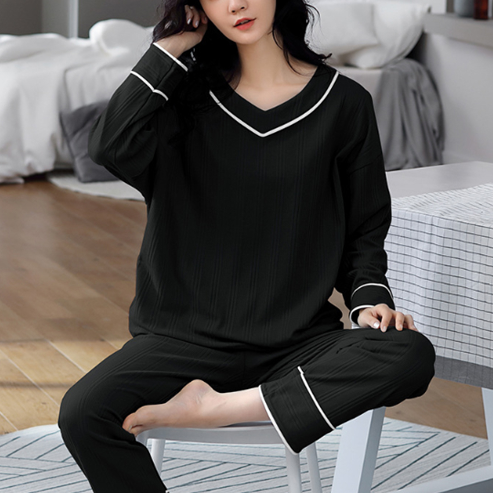 長袖 ルームウェア 上下セット 韓国風  