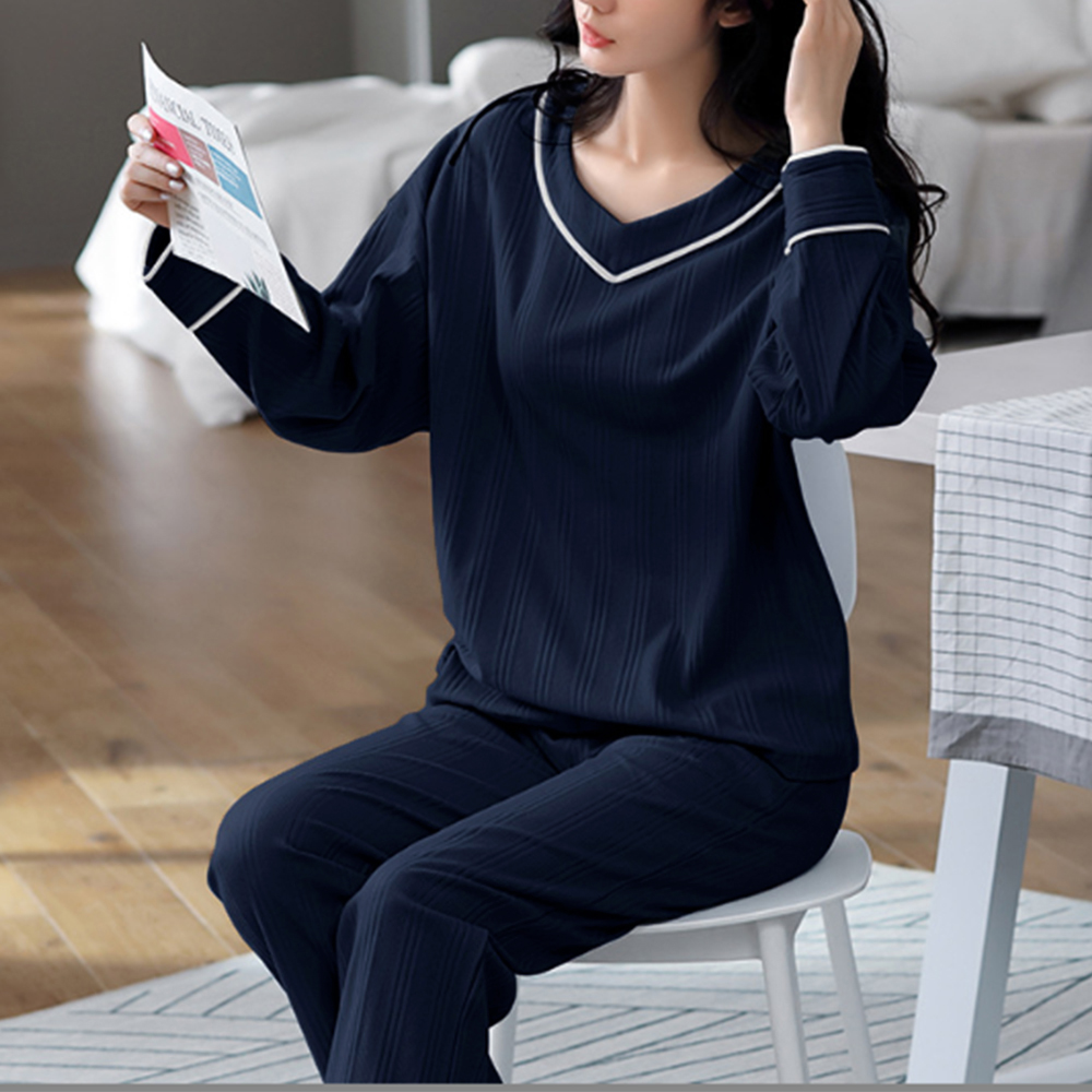 長袖 ルームウェア 上下セット 韓国風  