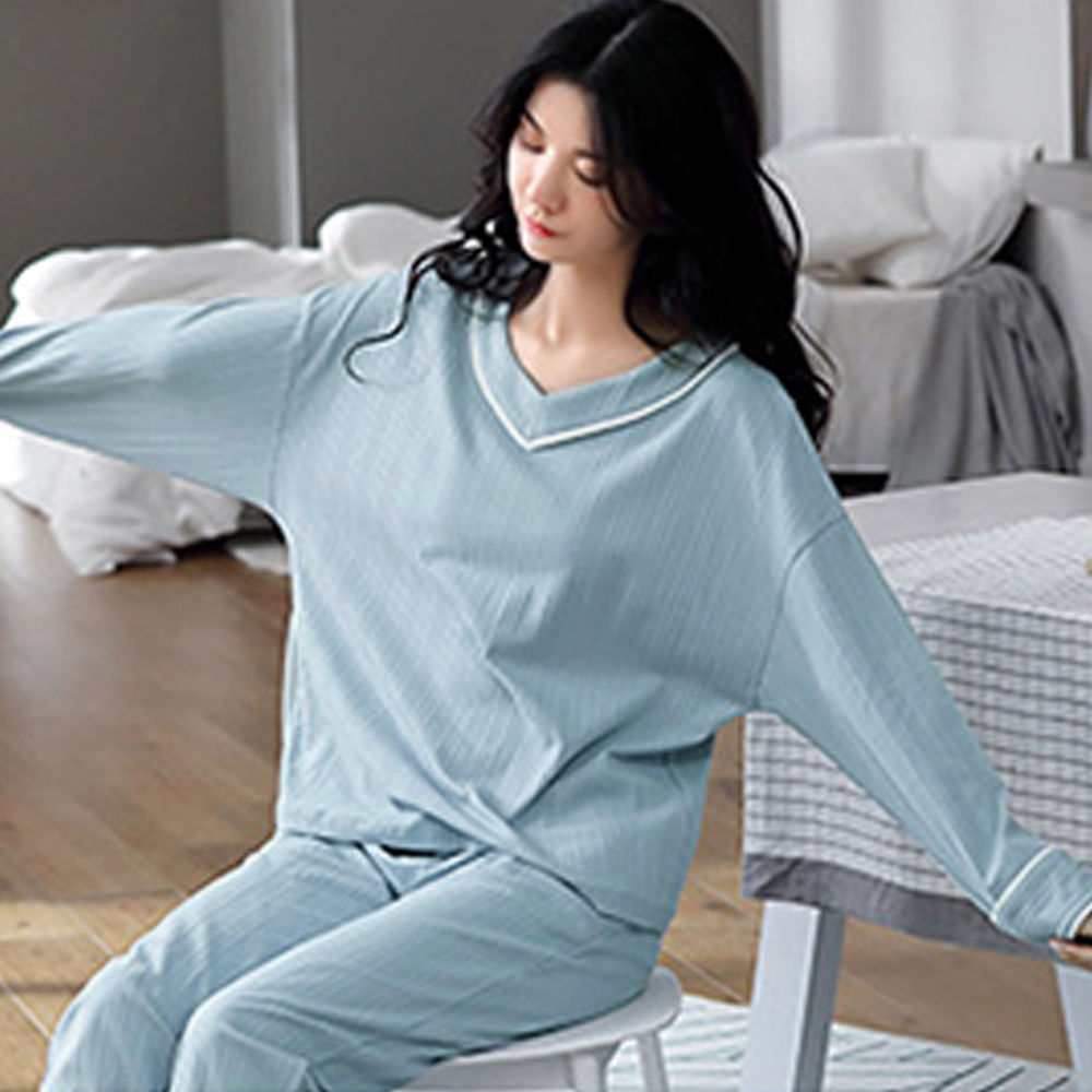 長袖 ルームウェア 上下セット 韓国風  