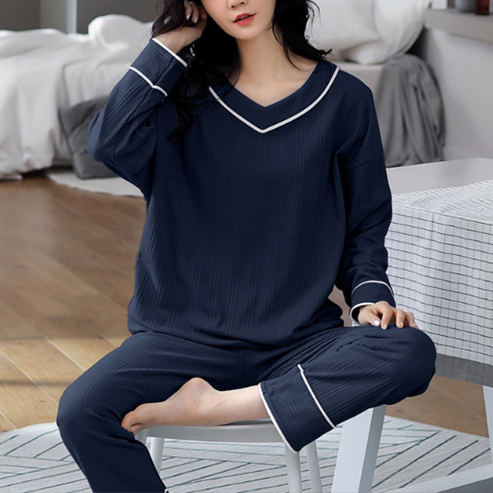 長袖 ルームウェア 上下セット 韓国風  