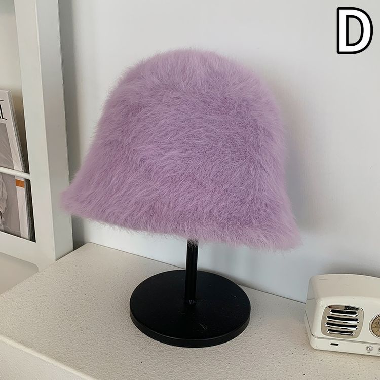 アンゴラ モヘア ファー バケットハット バケハ 韓国 原宿系 ストリート レディース 衣装 ダンス K-POP オルチャン HIPHOP Y2K 