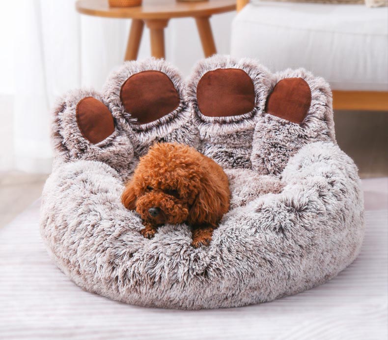 ペットベッド 肉球型 猫ベッド 犬ベッド 犬 猫 ふわふわ 可愛い 洗える ペットソファー ソフト ペットクッション ペットベット おしゃれ 暖かい 通年 室内用 