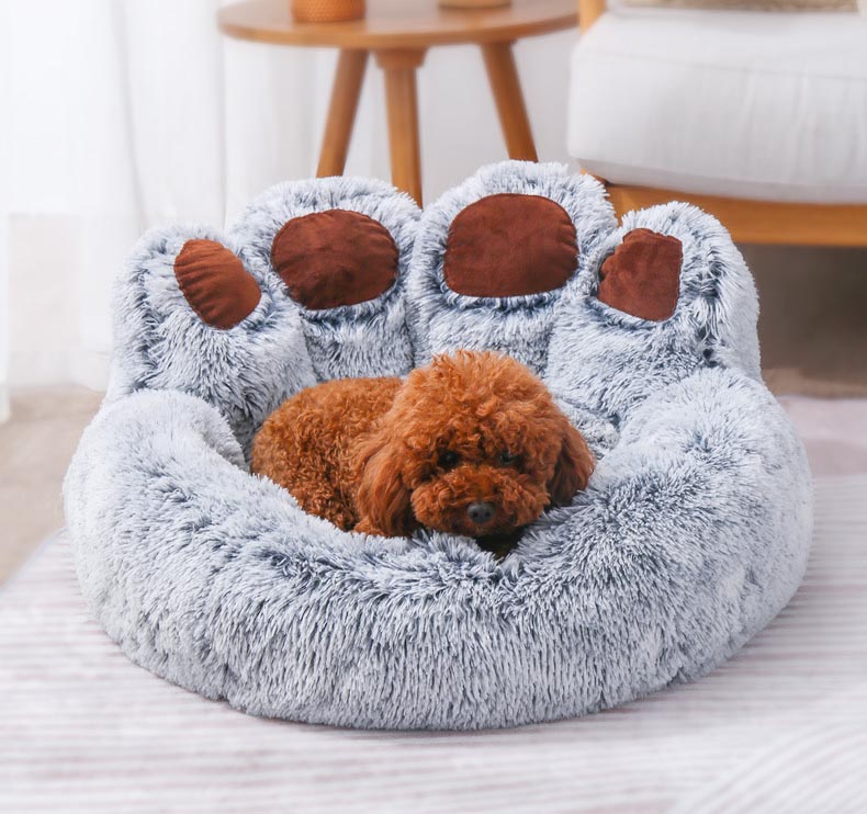 ペットベッド 肉球型 猫ベッド 犬ベッド 犬 猫 ふわふわ 可愛い 洗える ペットソファー ソフト ペットクッション ペットベット おしゃれ 暖かい 通年 室内用 
