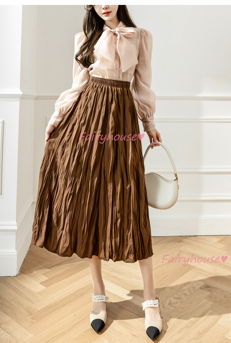 スカート マキシ丈 秋冬 Aラインスカート 黒 プリーツスカート オシャレ 50代 ハイウェストボ大人 レディース ロング丈スカート 40代 通勤OL 体型カバー 