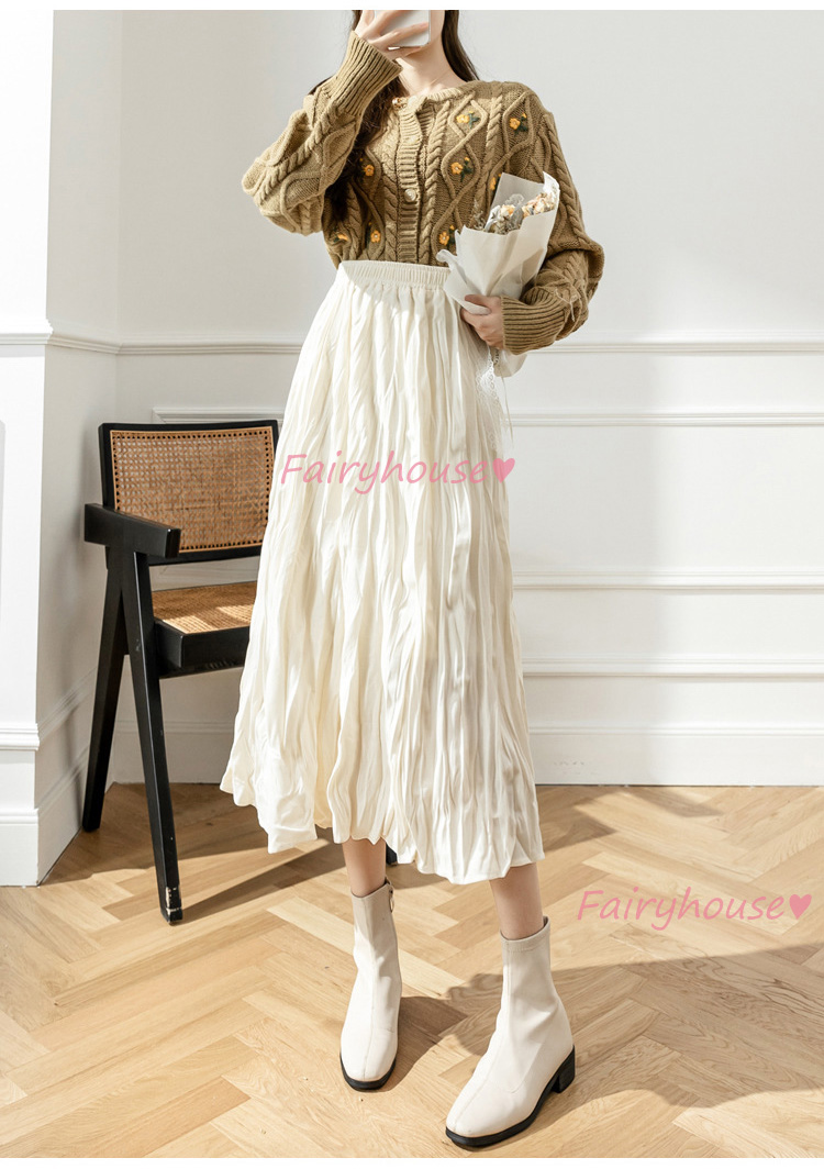 スカート マキシ丈 秋冬 Aラインスカート 黒 プリーツスカート オシャレ 50代 ハイウェストボ大人 レディース ロング丈スカート 40代 通勤OL 体型カバー 