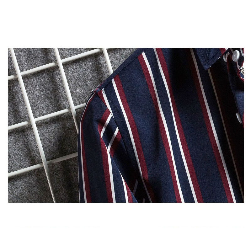 長袖シャツ カジュアルシャツ メンズ 開襟 ストライプ トップス ゆったり かっこいい 着痩せ 紳士服 ボタンダウンシャツ 長袖 オシャレ 春秋 おしゃれ 通勤 