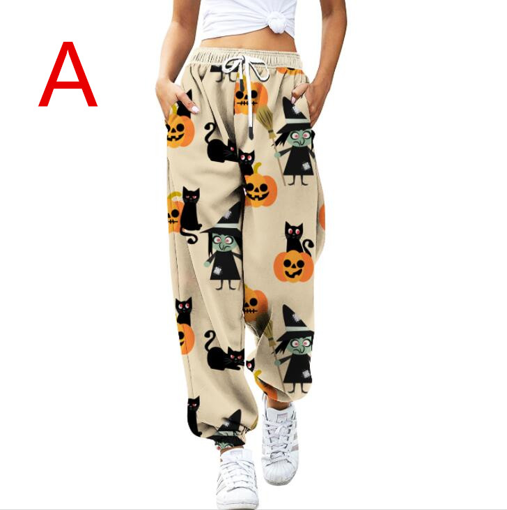 ハロウィンヨガパンツ ヒップアップ トレーニング フィットネス エアロビクス ズボン 美脚 エアロビクスウェア ランニングウェア ズボン ダンス衣装 