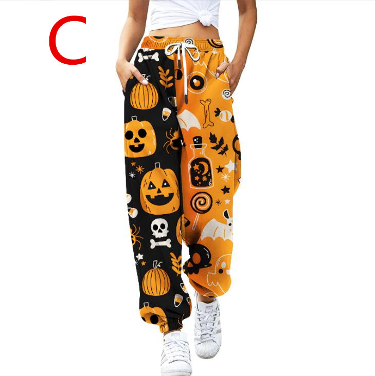 ハロウィンヨガパンツ ヒップアップ トレーニング フィットネス エアロビクス ズボン 美脚 エアロビクスウェア ランニングウェア ズボン ダンス衣装 