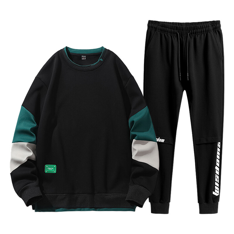 ジャージ スウェットセット 2点セット プルオーバー スウェット パンツ 部屋着 長袖Tシャツ セットアップ ランニング メンズ スポーツ 