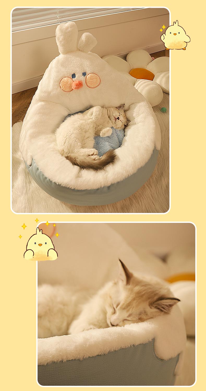 ペット ベッド 犬 猫 猫ハウスベッド ペットクッション 暖かい 寝心地良い 柔らかい フ中深デザイン 可愛い 肌触り良い クッションマット ふわふわ 