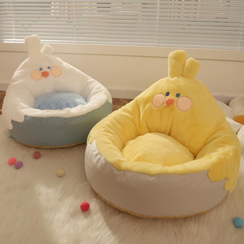 ペット ベッド 犬 猫 猫ハウスベッド ペットクッション 暖かい 寝心地良い 柔らかい フ中深デザイン 可愛い 肌触り良い クッションマット ふわふわ 