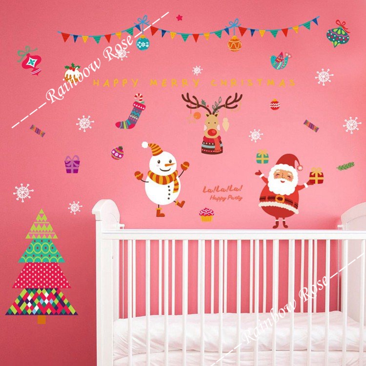 クリスマス ウォールステッカー サンタクロース トナカイ クリスマスツ雪だるま クリスマス装飾 クリスマス雑貨 店舗装飾 