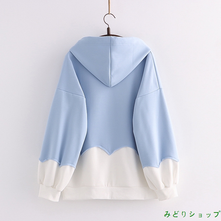 トレーナー 裏起毛 裏ボア 熊くま 雲 長袖 レディース 森ガール 