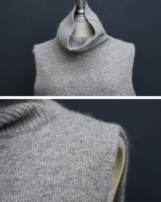 ベスト レディース 秋冬 ハイネック ニットベスト 韓国 着回し きれいめ 冬 ノースリーブ タートルネック レイヤード 秋 シンプル カジュアル 重ね着 