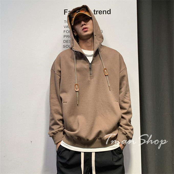 メンズ 長袖 無地 トップス プルオーバー フード付き アウトドア カジュアル スポーツ ビッグシルエット 着痩せ 大きいサイズ 春秋 メンズファッション 