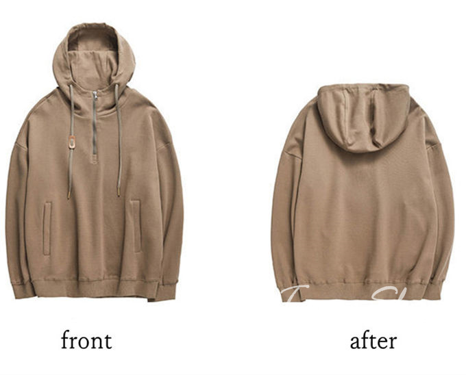 メンズ 長袖 無地 トップス プルオーバー フード付き アウトドア カジュアル スポーツ ビッグシルエット 着痩せ 大きいサイズ 春秋 メンズファッション 