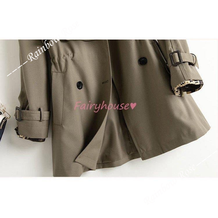 トレンチコート レディース 40代 ミディアム丈ジャケットカーキ 春コート アウター 30代 バーカー カジュアル韓国風 大きいサイズ 秋服 50代 