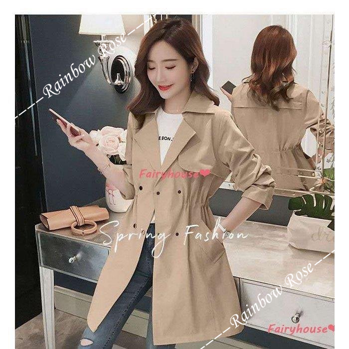 トレンチコート レディース 40代 ミディアム丈ジャケット 春コート ゆったりアウター 秋服 カジュアル韓国風 30代50代 オシャレ大きいサイズ 