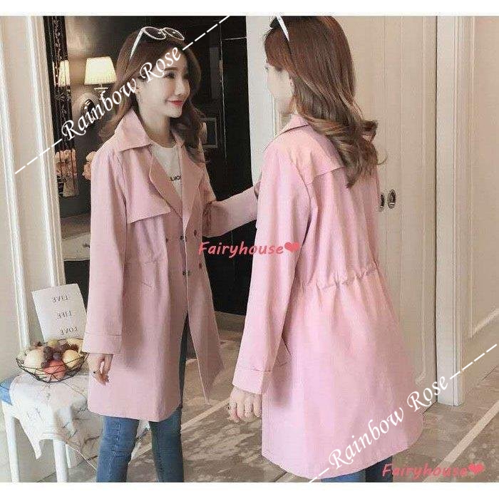 トレンチコート レディース 40代 ミディアム丈ジャケット 春コート ゆったりアウター 秋服 カジュアル韓国風 30代50代 オシャレ大きいサイズ 