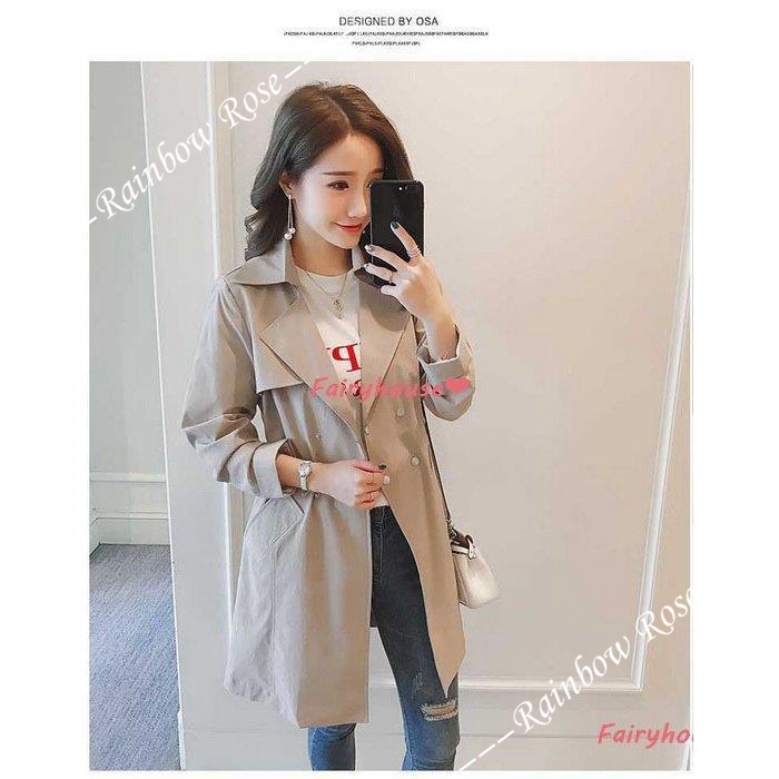 トレンチコート レディース 40代 ミディアム丈ジャケット 春コート ゆったりアウター 秋服 カジュアル韓国風 30代50代 オシャレ大きいサイズ 