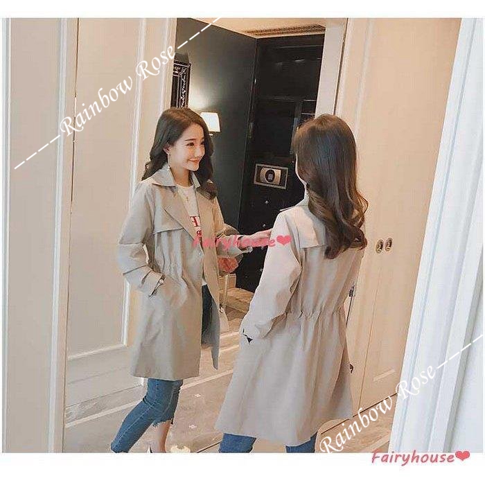 トレンチコート レディース 40代 ミディアム丈ジャケット 春コート ゆったりアウター 秋服 カジュアル韓国風 30代50代 オシャレ大きいサイズ 
