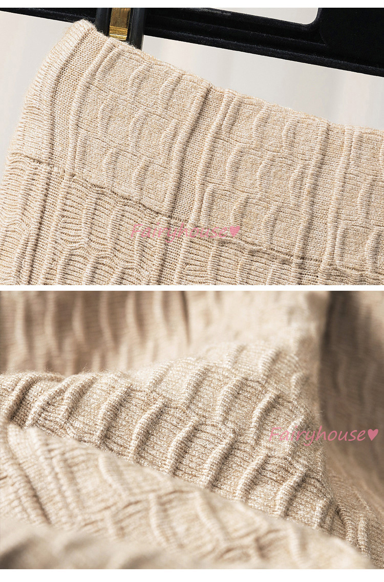 ニットスカート マキシ丈 秋冬 Aラインスカート 黒ニット フレアスカート セーター 40代 オシャレ50代 ロング丈スカート レディース ハイウェストボ大人 