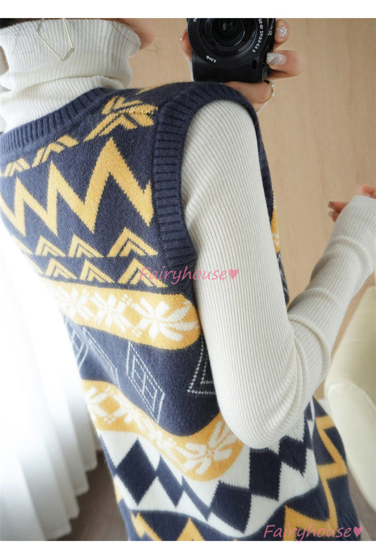 ニットベスト ベスト レディース 秋 冬 40代 重ね着 ニット 秋 タンク タンクトップ ドルマンスリーブ ベストノースリーブ トップス Vネック コーデ 