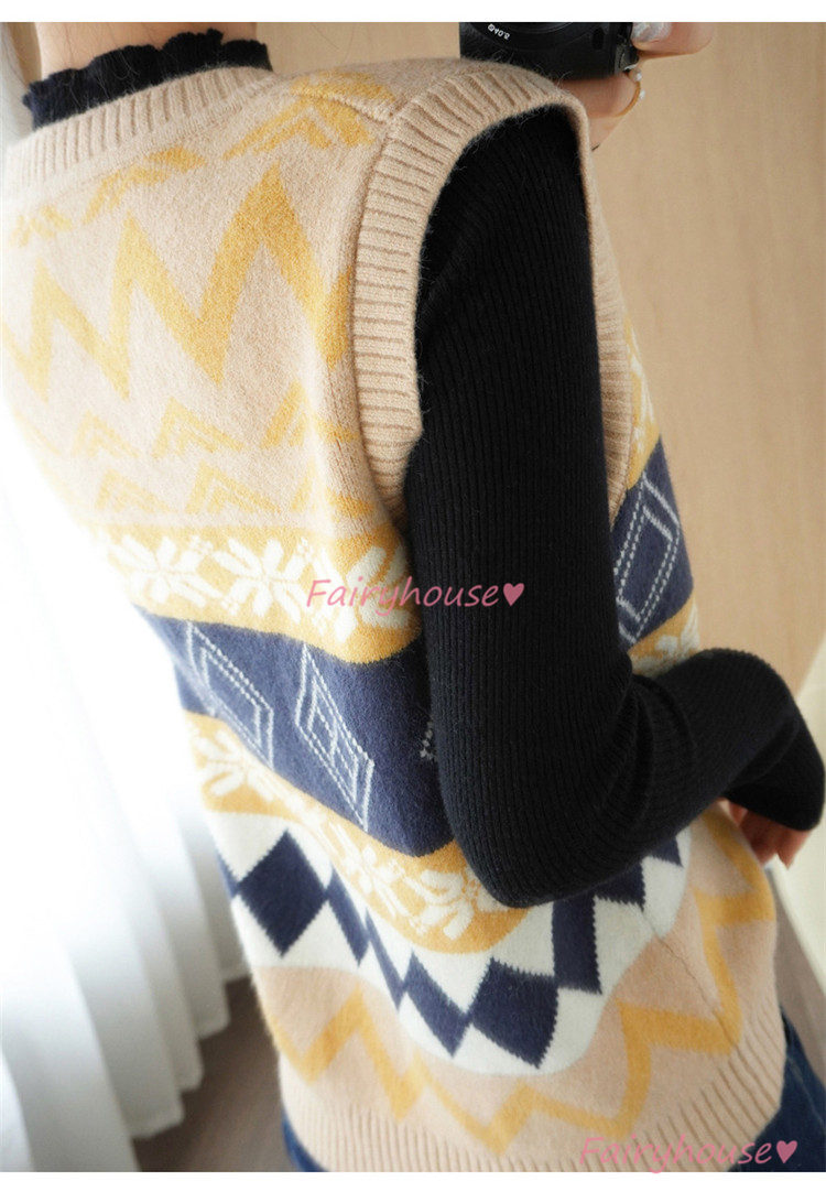 ニットベスト ベスト レディース 秋 冬 40代 重ね着 ニット 秋 タンク タンクトップ ドルマンスリーブ ベストノースリーブ トップス Vネック コーデ 