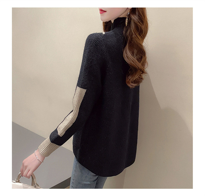 ニットセーター レディース 秋冬 40代 長袖トップス 無地 ハイネック カジュアル セーター ニットインナー ゆったり オシャレ プルオーバー 可愛い ボタン 大人 