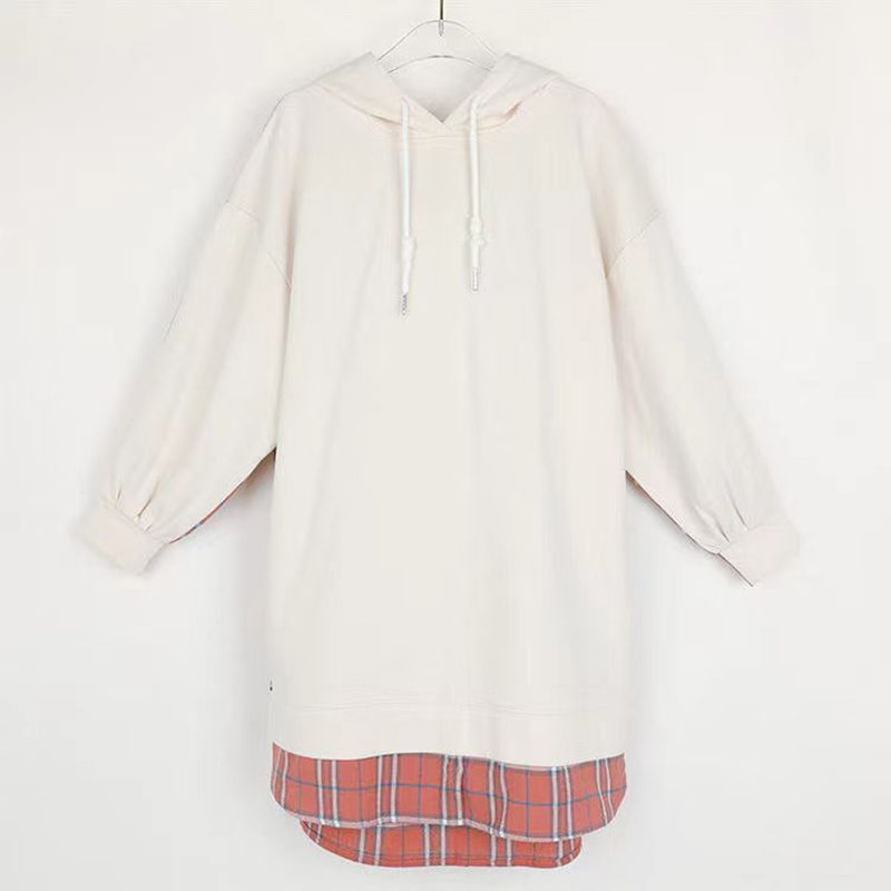 お取り寄せ商品 ワンピース キッズ 3130 140 150 キッズワンピース ジュニア服 チェック柄 170 160 韓国子供服 長袖 パーカーワンピース 