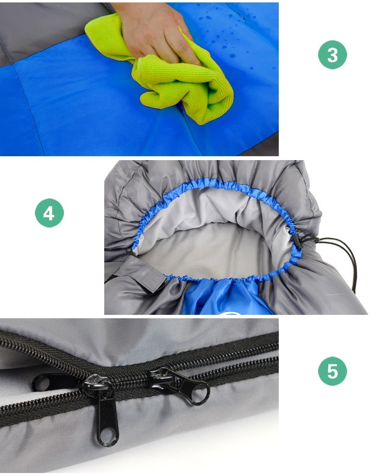 寝袋 シュラフ封筒型 軽量 保温 防水 スリーピングバッグ キャンプ 登山 収納パック付き アウトドア 車中泊 コンパクト 春夏秋冬 避難用 防災用 