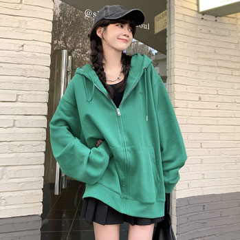 送料無料 スウェットジャケット レディース スウェットヒップ丈 ゆったり フード付き スウェット オーバーサイズ ジップアップ ジャケット 
