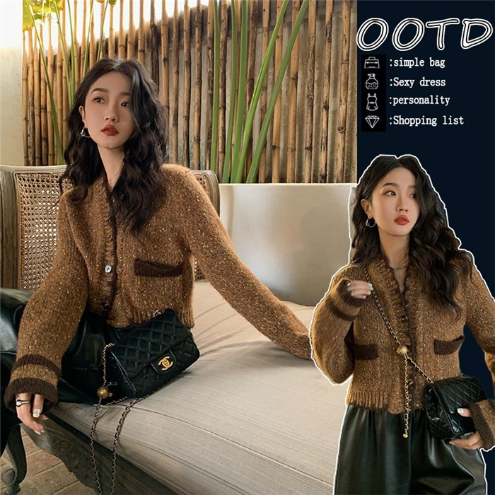 ニットセーターレディース きれいめ 長袖 ニットソー 大人 カジュアル ボタン Vネック おしゃれ セーター 着やせ ニットリブニットトップス前開き 