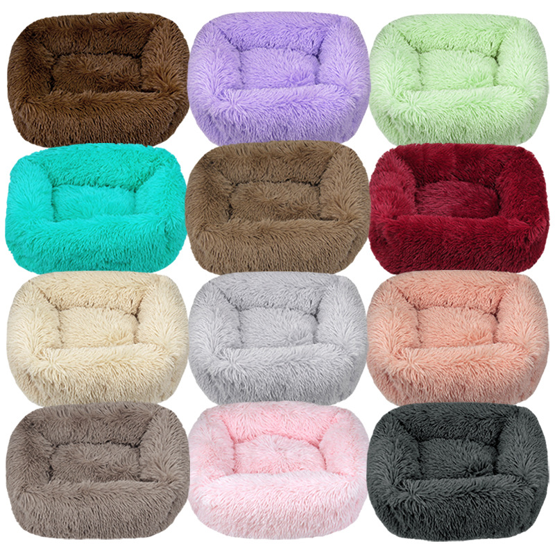 ペットベッド 犬ベッド 猫ベッド 小型犬 中型犬 大型犬 ペットハウス マット 保温 クッション ベッド 室内 ネコ 防寒 ふわふわ あったか 長方形 防寒 おしゃれ 