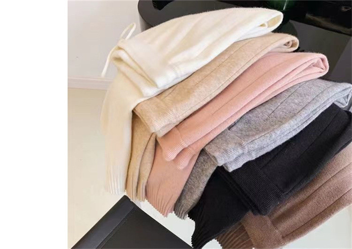 ニットパンツ レディース 40代 秋冬 ボロングパンツ ニットパンツ カットソー ウェストゴム 体型カバー 韓国風 ウエストゴム 通勤 おしゃれ 通学 