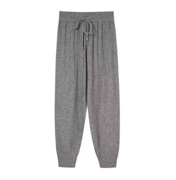 ニットパンツ レディース 40代 秋冬 ボロングパンツ ニットパンツ カットソー ウェストゴム 体型カバー 韓国風 ウエストゴム 通勤 おしゃれ 通学 