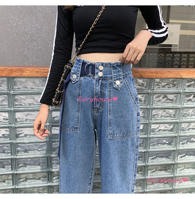 ジーンズ レディース デニムパンツ ストレート ジーパン ワイドパンツ ロングデニムワイドパンツ ハイウエスト 春夏 ゆったり着痩せ ズボン 秋冬 オシャレ30代 