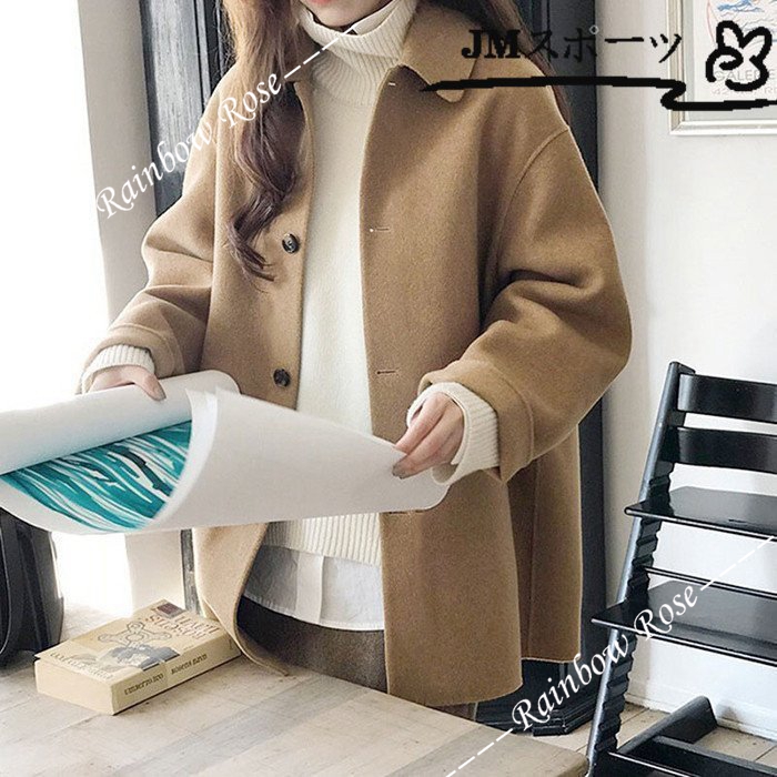 チェスターコートロング丈コート冬レディースジャケットアウタートップスオーバーサイズスリット長袖あったか厚手可愛いお洒落  