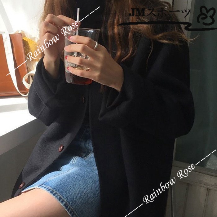 チェスターコートロング丈コート冬レディースジャケットアウタートップスオーバーサイズスリット長袖あったか厚手可愛いお洒落  