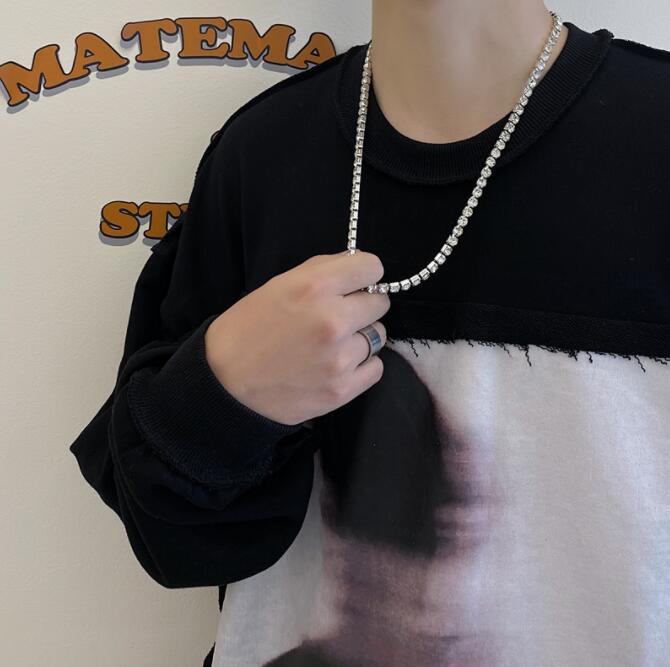 ラインストーン ネックレス 韓国 ストリート HIPHOP 原宿系 JW-539 ダンス K-POP レディース 衣装 